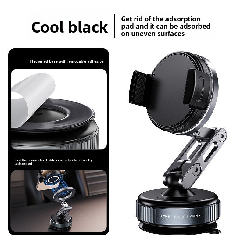 Magnetic Car Phone Holder - Mechanical Alloy Arm Dashboard Mount for All Phones