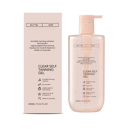 Clear Self Tanning Gel - Invisible Hydrating Glow-Boosting Formula with Hyaluronic Acid