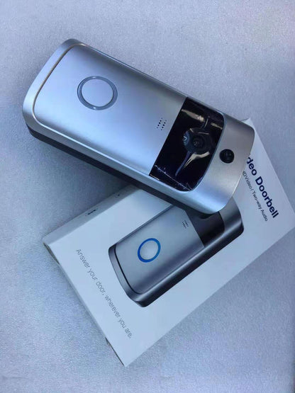 Smart WiFi Video Doorbell - Real-Time Remote View & 2-Way Audio Intercom System
