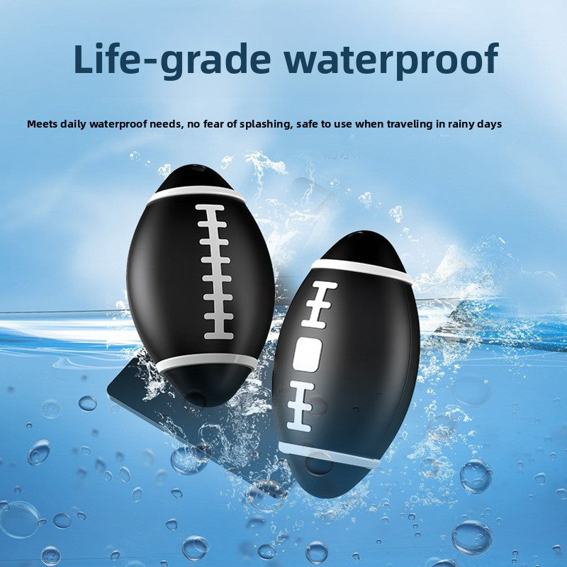 Football-Shaped Smart Anti-Lost Tracker Tag - Apple Find My Compatible Bluetooth Key Finder.