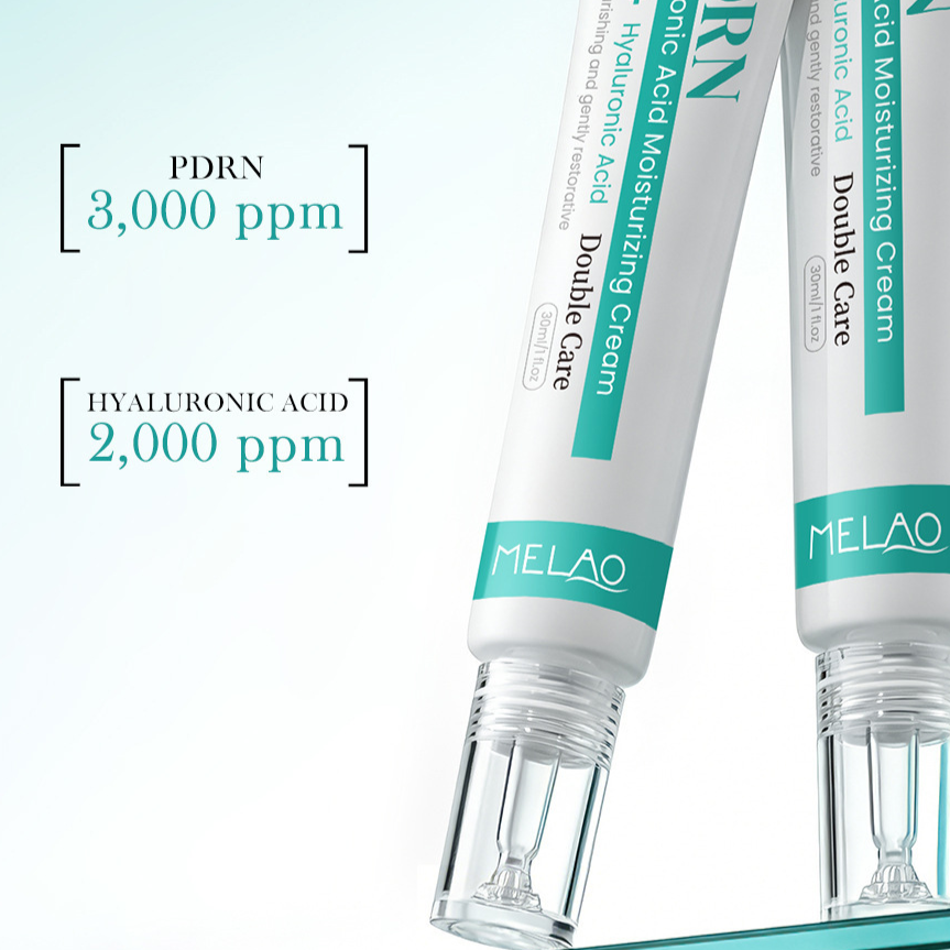 MELAO PDRN Hyaluronic Acid Moisturizing Cream - Skin Barrier Repair Double Care Lotion