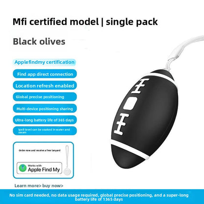 Football-Shaped Smart Anti-Lost Tracker Tag - Apple Find My Compatible Bluetooth Key Finder.