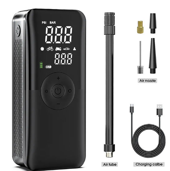 Portable Wireless Car Tyre Inflator Pump - Smart Digital Auto Air Compressor for Vehicles