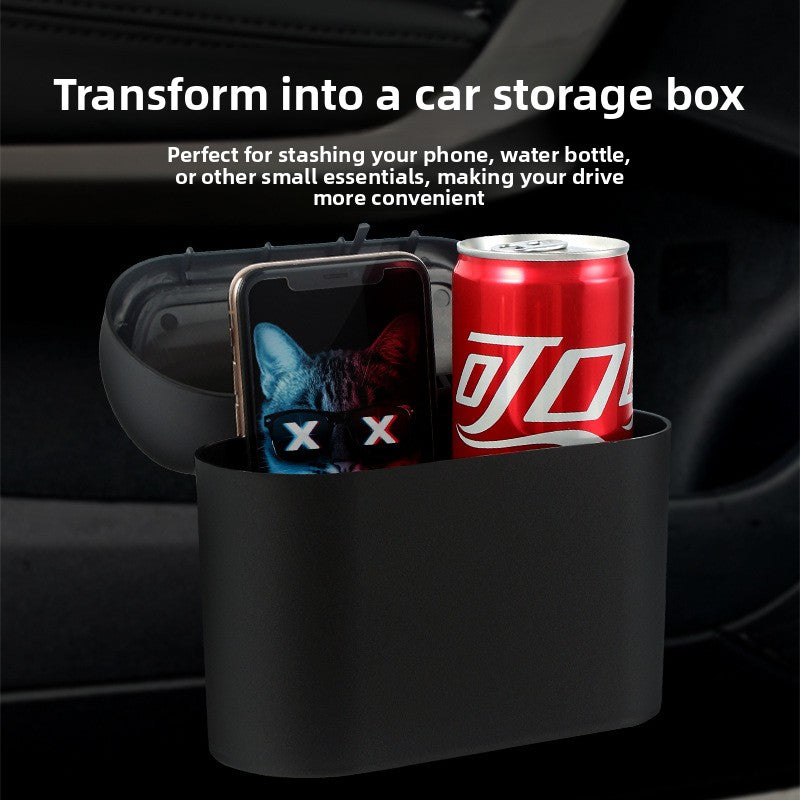 Waterproof Mini Car Trash Bin - Leakproof Auto Organizer hanging Dustbin