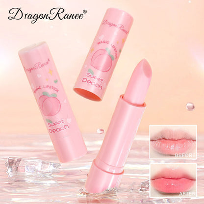 Dragon Ranee Sweet Peach Magic Lipstick - Temperature Color Changing Lip Balm