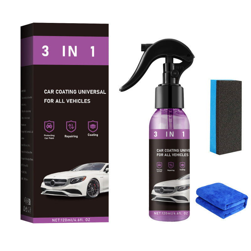 3-in-1 Quick Effect Car Coating Agent - Ceramic Car Coating Spray & Polish