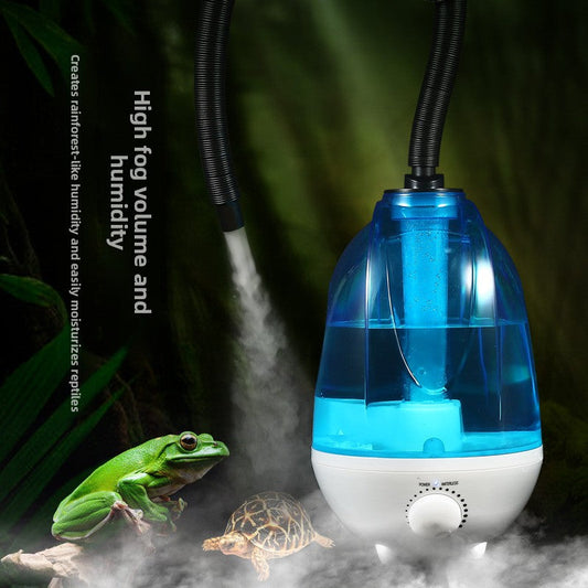 Reptile Ultrasonic Humidifier Fogger - Large Capacity Tank with Adjustable Flexible Hose