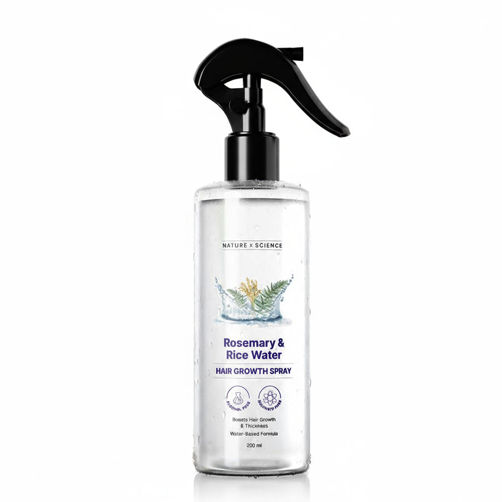 Premium Rosemary Water Hair Thickness Spray - Natural Fermented Rice Extract Scalp Tonic