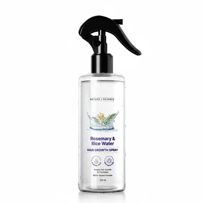 Premium Rosemary Water Hair Thickness Spray - Natural Fermented Rice Extract Scalp Tonic