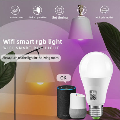 Smart Wi-Fi LED Light Bulb - RGB Color Changing Lamp Works with Apple HomeKit & Alexa
