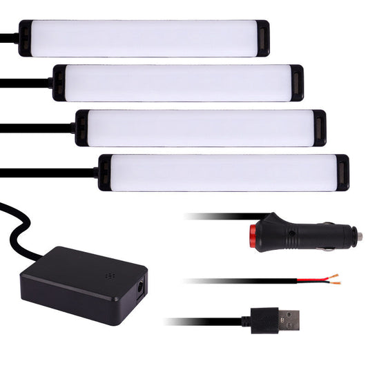 App Control Car Interior LED Ambient Lighting - RGB Multi-Color Footwell Floor Atmosphere Lights