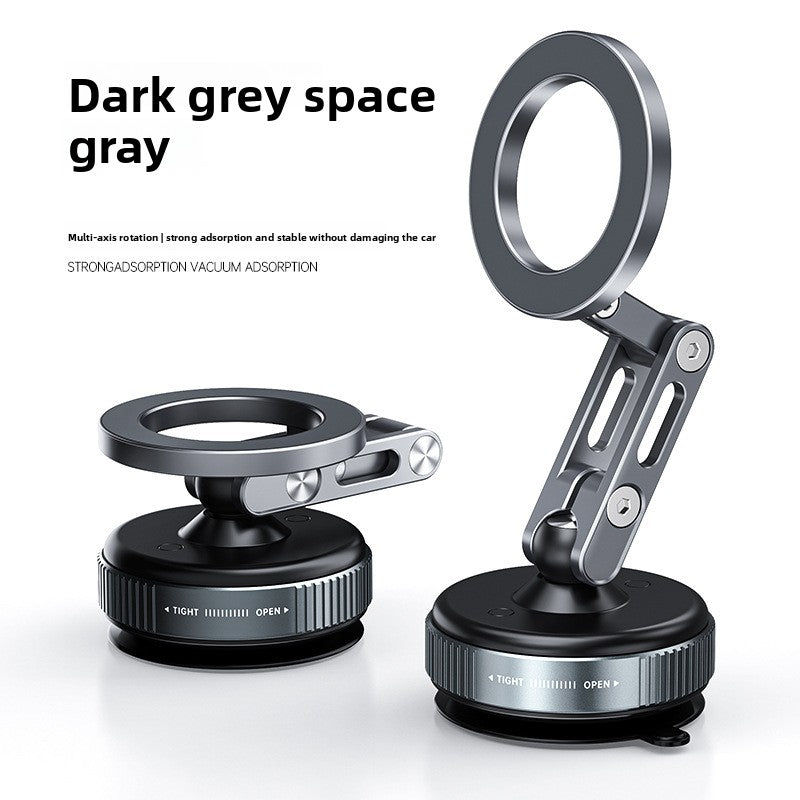Magnetic Car Phone Holder - Mechanical Alloy Arm Dashboard Mount for All Phones