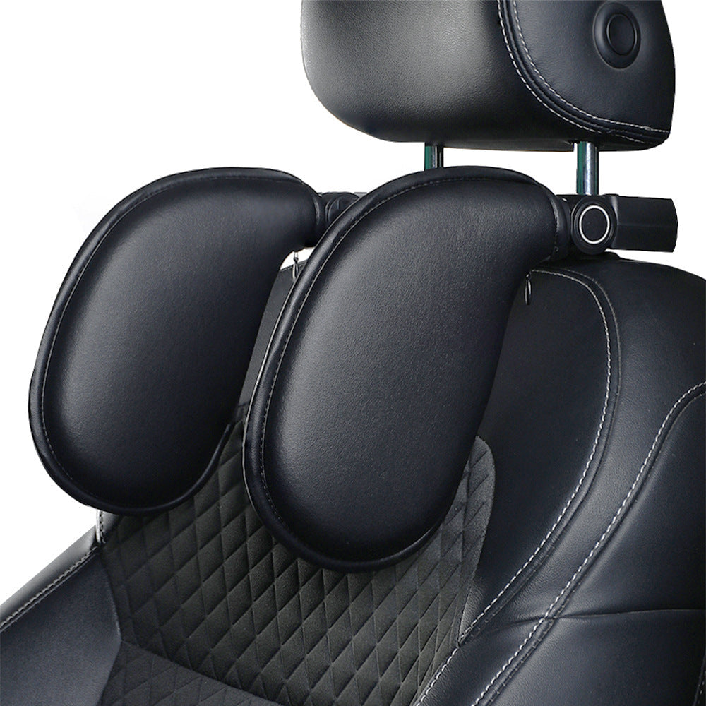 Adjustable Car Seat Headrest Neck Pillow - Ergonomic Side Head Support Cushion for Travel