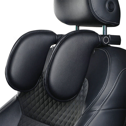 Adjustable Car Seat Headrest Neck Pillow - Ergonomic Side Head Support Cushion for Travel