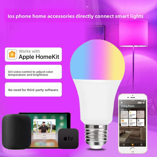 Smart Wi-Fi LED Light Bulb - RGB Color Changing Lamp Works with Apple HomeKit & Alexa