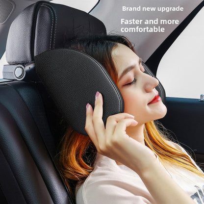 Adjustable Car Seat Headrest Neck Pillow - Ergonomic Side Head Support Cushion for Travel