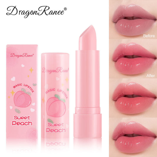 Dragon Ranee Sweet Peach Magic Lipstick - Temperature Color Changing Lip Balm