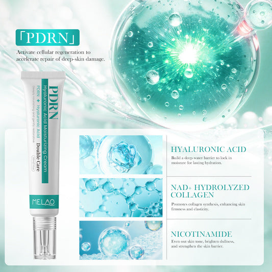 MELAO PDRN Hyaluronic Acid Moisturizing Cream - Skin Barrier Repair Double Care Lotion