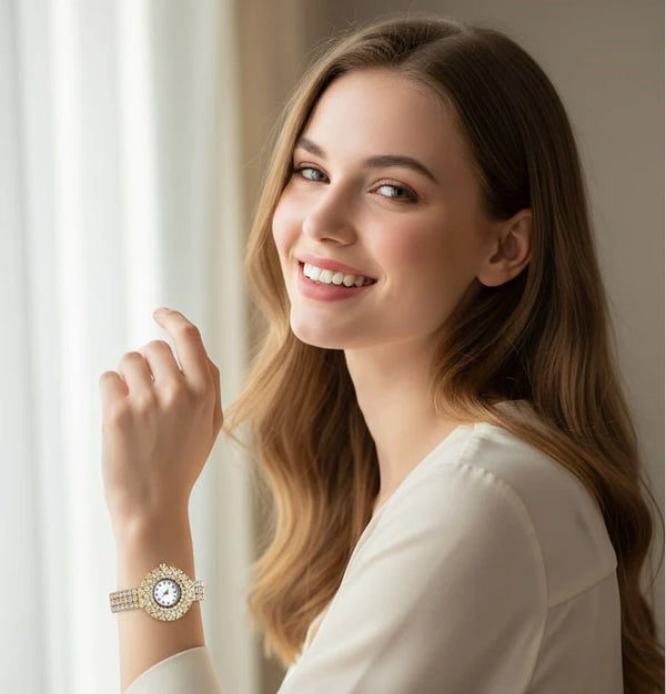 Royal Sunburst Crystal Watch